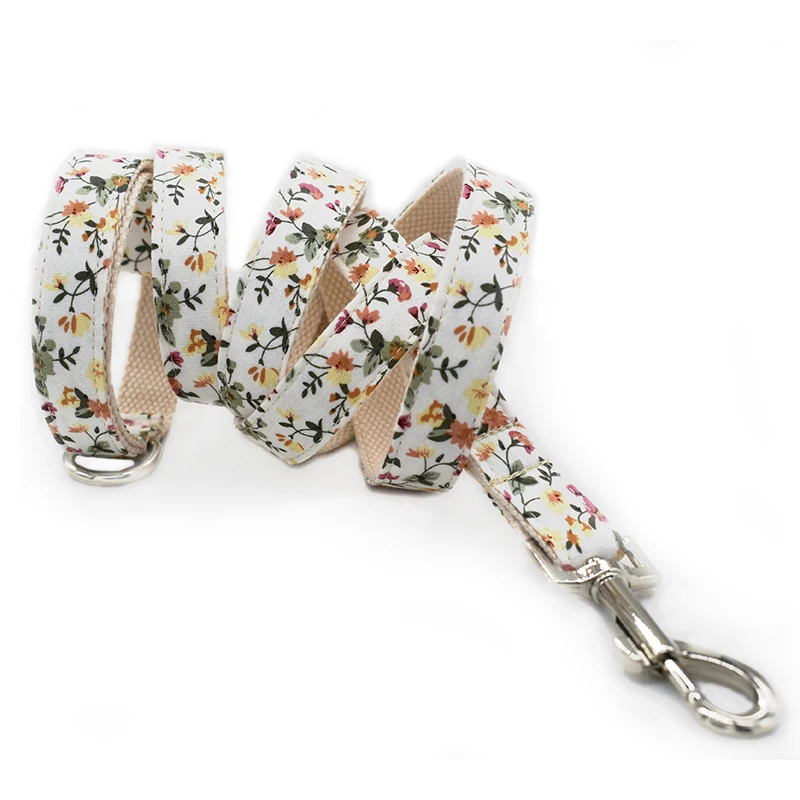 Collar ajustable desmontable con pajarita para perro, conjunto de Collar y correa para mascotas, regalo para perros medianos, flores de 4 y cuatro tamaños 04 - imagen 5