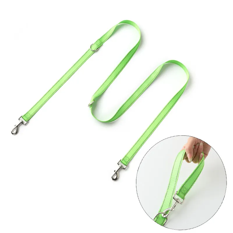 Reflectantes perros caminan correa nailon perros correas multifunción accesorios