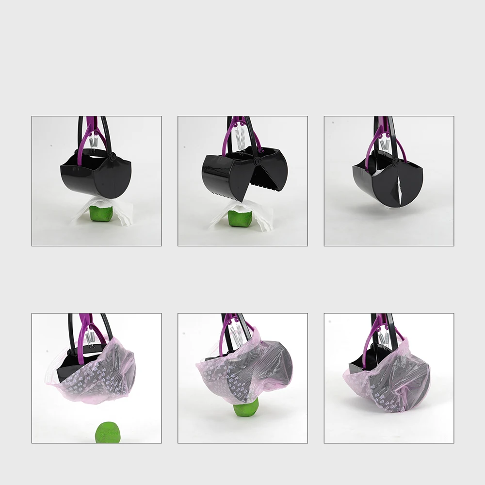 HOOPET-recogedor de residuos para perros y gatos, recogedor de excrementos de mango largo, recogedor de caca, herramientas de limpieza de residuos, suministros para mascotas - imagen 5