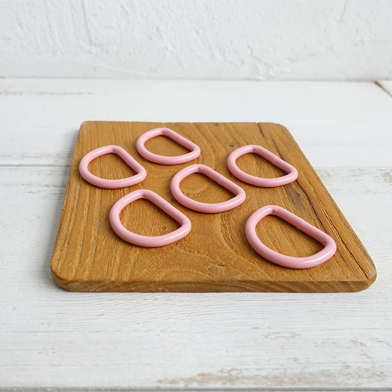 Anillo D colorido de Metal DIY para Collar de perro, conexión de 25mm, hebillas de metal de aleación, Clip de cierre de correas semianillo DIY, 1 ud. - imagen 4