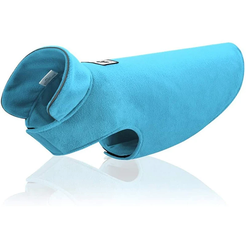 Benepaw-ropa de lana cálida a prueba de viento para mascotas, chaqueta reflectante con agujeros y correa para perros pequeños, medianos y grandes, Invierno - imagen 4