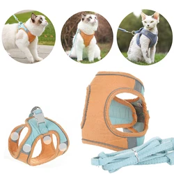 Arnés suave para perros y gatos – Algodón con correa
