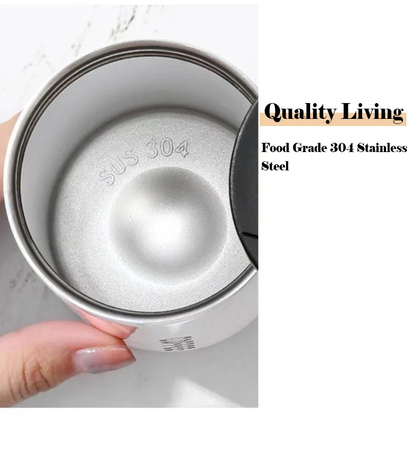 Botella termo de café de acero inoxidable de 400ML, taza térmica a prueba de fugas, frascos de vacío para coche, taza de café, botellas aisladas portátiles de viaje - imagen 4