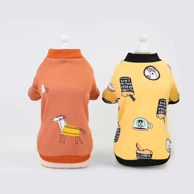 Ropa de invierno para perros pequeños y gatos, suéter para mascotas, chaqueta cálida con capucha, a la moda - imagen 2