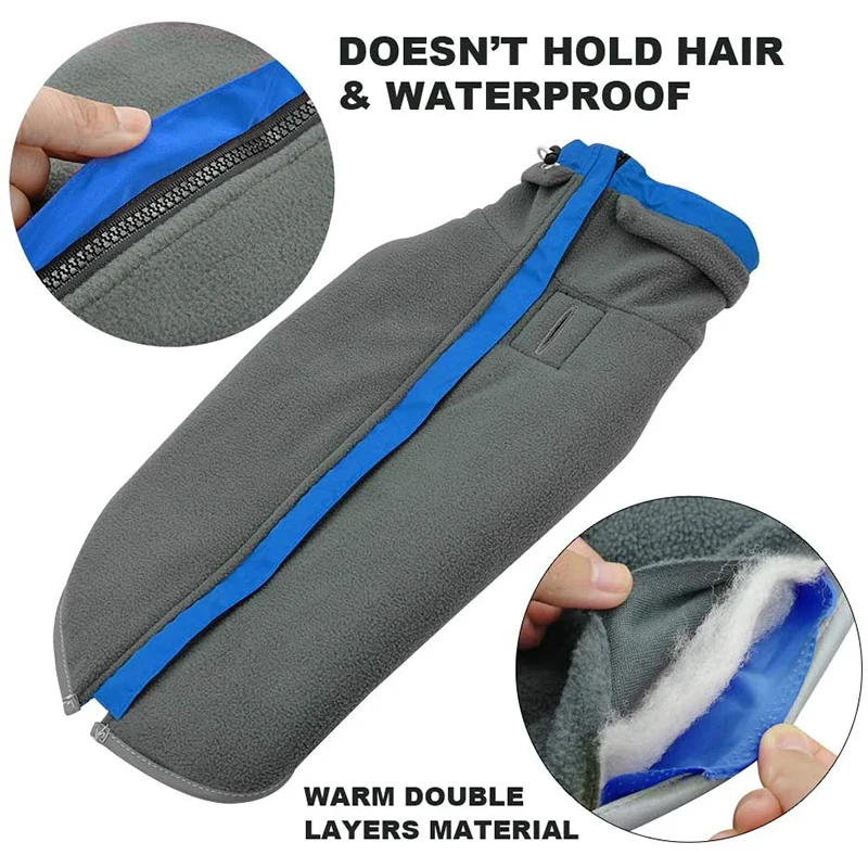 Benepaw-abrigo de lana cálido para perro, chaqueta impermeable a prueba de viento, ropa reflectante para mascotas, traje de nieve para razas medianas y grandes, Invierno - imagen 2