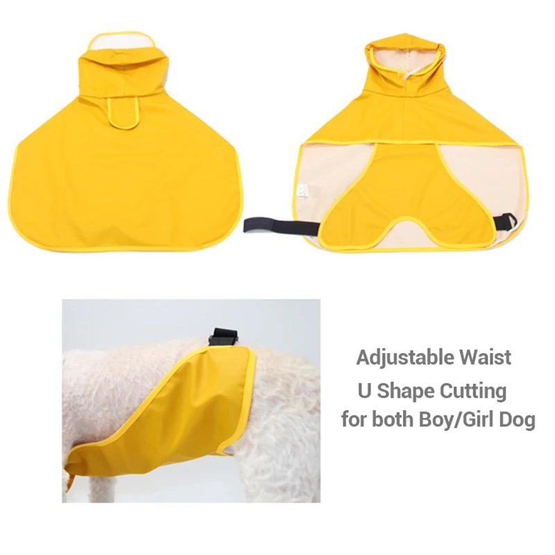 Chubasquero impermeable para perros – chaqueta de lluvia con capucha - imagen 3