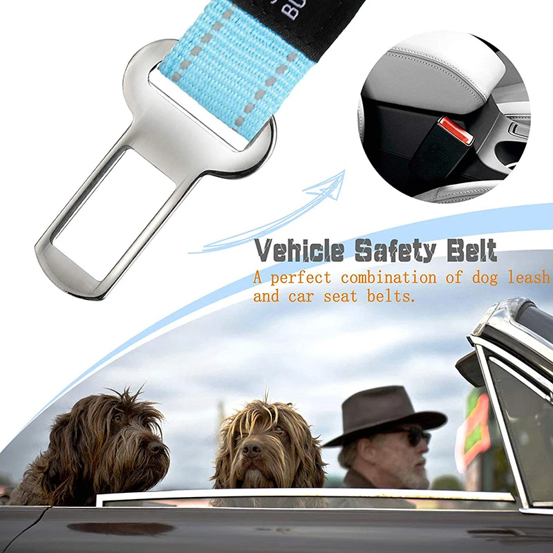 Benepaw Multifunctional Heavy Duty Bungee Dog Leash Reflective Shock Absorbing Training Leash 2 Traffic Handle Dog Car Seat Belt - imagen 4