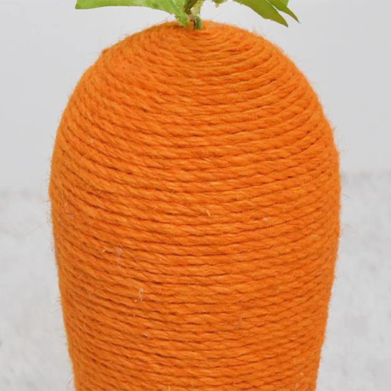 Marco de escalada de Sisal con forma de zanahoria para gatos, tablero rascador de juguete para gatitos, Protector de muebles, poste rascador, suministros para mascotas para gatos - imagen 5