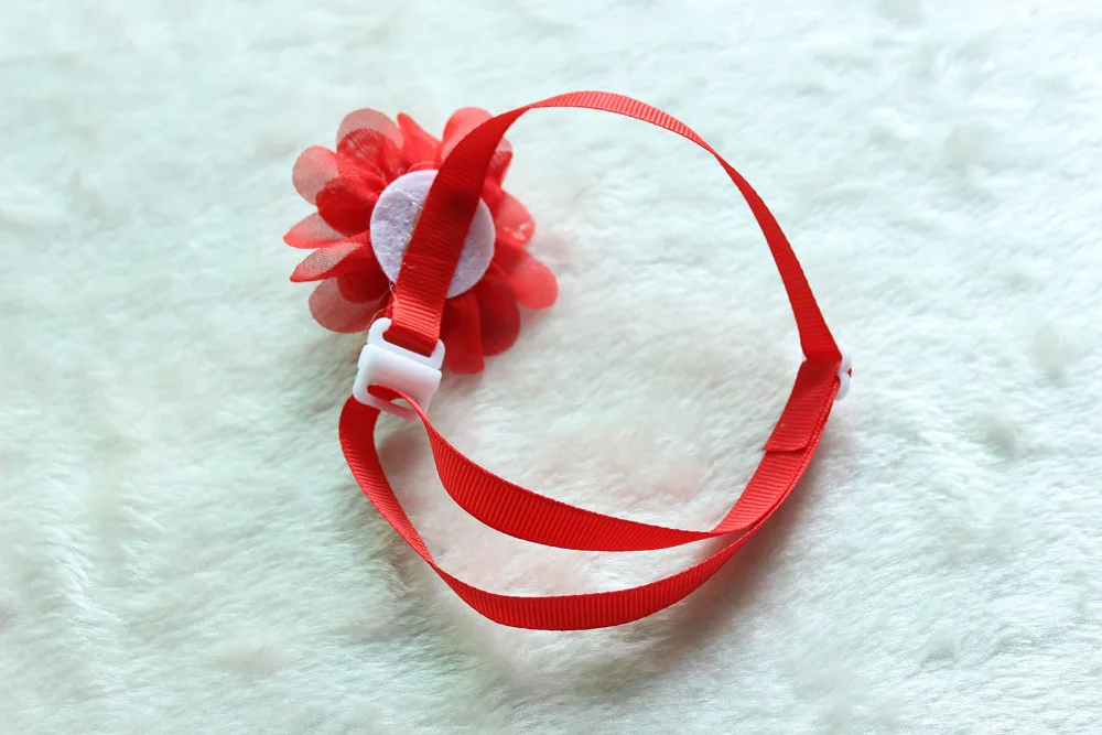 Pajarita ajustable para perros pequeños, lazo de gasa con flores, accesorios para mascotas, productos de aseo, 50 unidades - imagen 5
