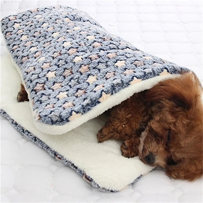 Cama para perros, cama suave y cálida para gatos, manta para perros, funda para dormir para cachorros, cojín de toalla para perros pequeños, medianos y grandes, sofá para perros