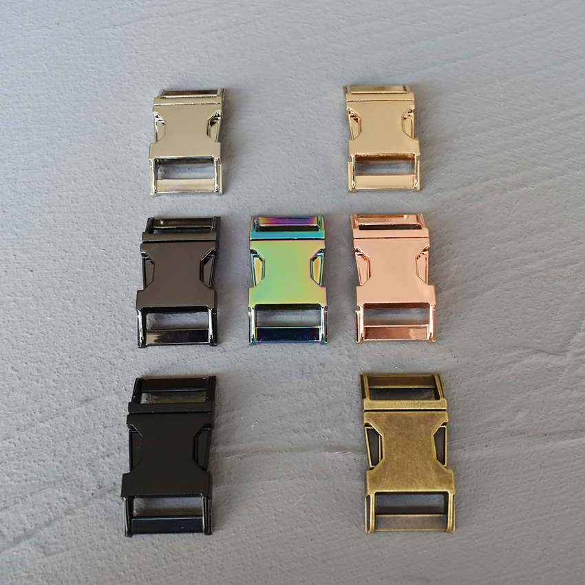 10 unids/lote hebilla de metal chapada hebilla de apertura lateral rápida kirsite para costura de 25mm fabricante de artesanía de cuero accesorios hechos a mano - imagen 5