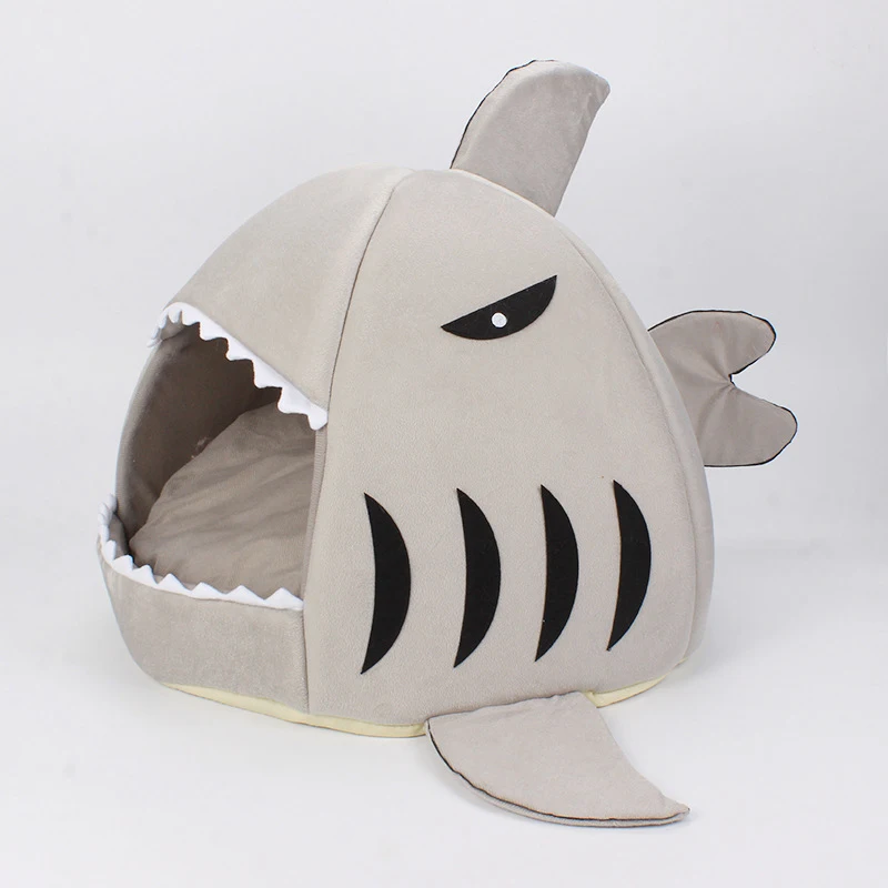 Casa para mascotas, cama para perros, cueva suave para gatos, producto para interiores, camas para perros pequeños, lujo, calmante, plegable - imagen 5