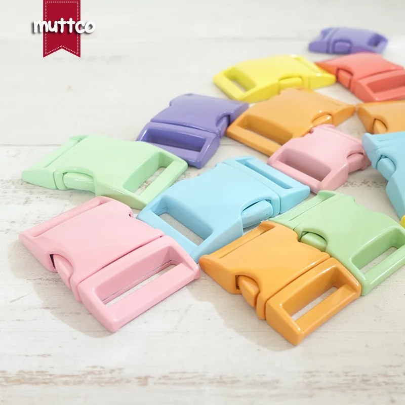 20 piezas collar de perro hebilla de metal hardware para correas de 20mm y 25mm piezas de correa de perro DIY de alta calidad 7 colores