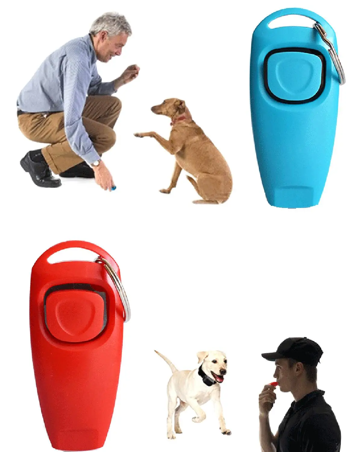 Silbato y Clicker para perro y mascota, herramienta de ayuda de entrenamiento para dejar de ladrar, entrenador portátil, suministros de productos para mascotas, 1 unidad - imagen 3