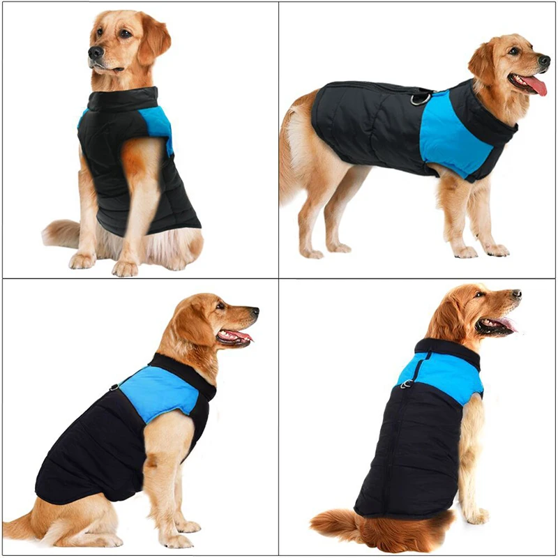 Ropa de invierno para perros grandes, chaleco impermeable para mascotas, chaqueta para perros medianos y grandes, Golden Retriever, ropa de Bulldog, atuendo para mascotas, S-7XL - imagen 5