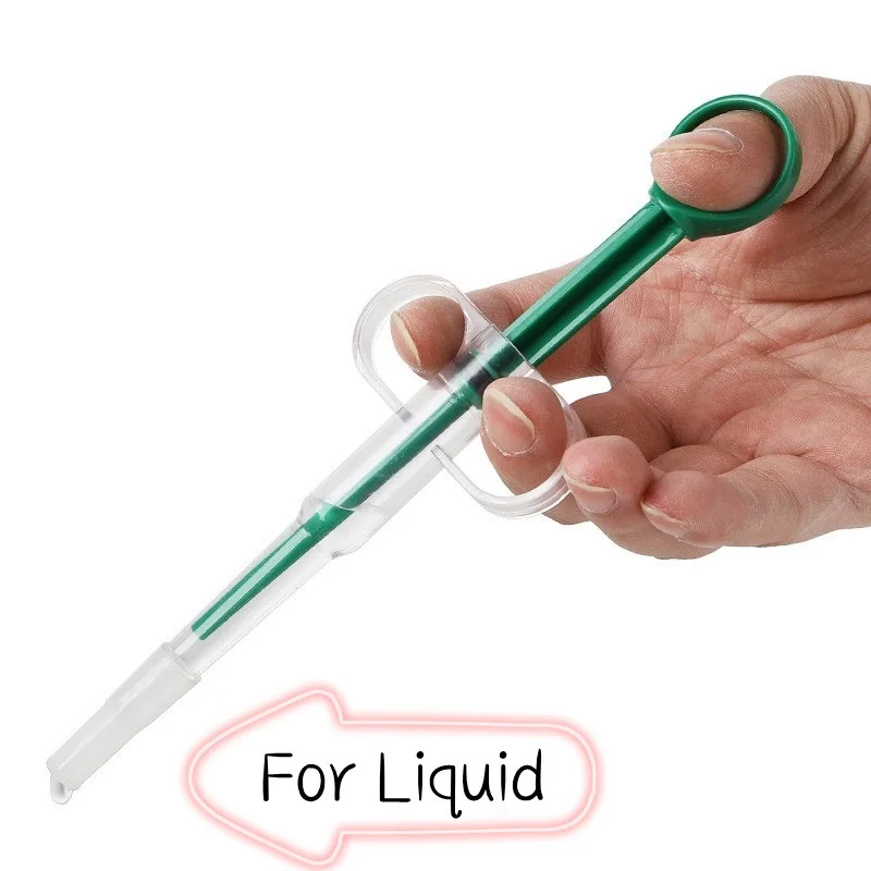 Jeringa para mascotas, alimentador de medicina para perros y gatos, tableta para píldoras, pistola, dispensador de empuje, agua, leche, Kit de alimentador para cachorros, 1 unidad - imagen 3