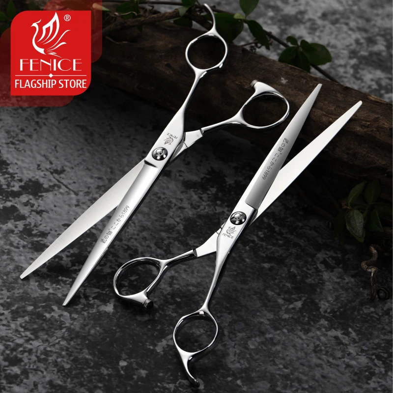 Fenice-tijeras de acero VG10 para mascotas, 7 pulgadas, 7,5 pulgadas, para cortar perros, tijeras de aseo, tesoura - imagen 3