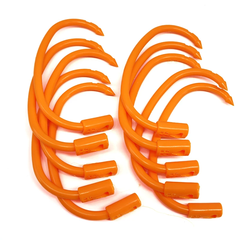 Anillos de Nariz de plástico para ganado, 10 piezas, anillo de tracción para Toro, abrazadera para ganado, caballos, granja, herramientas para ganado, anillo nasal para vacas - imagen 3