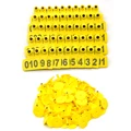 100pcs yellow tags