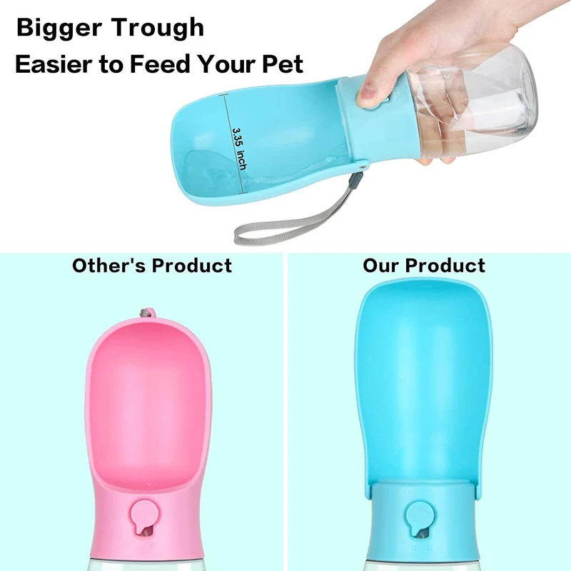 Benepaw-botella de agua plegable para perro, dispensador de agua portátil a prueba de fugas, lavamanos duradero y respetuoso con el medio ambiente, para viaje, para cachorros - imagen 3