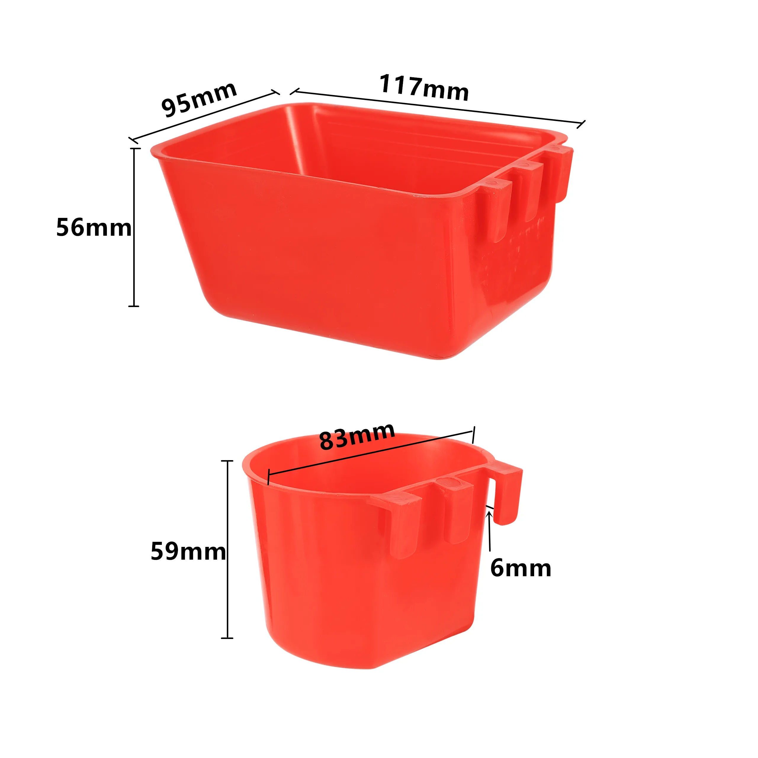 Comedero para pájaros, jaula para pájaros, loros, cuencos de plástico para beber, bebedero de agua para palomas, codorniz, pollo, pato, cuencos y bebederos, 1 ud. - imagen 2