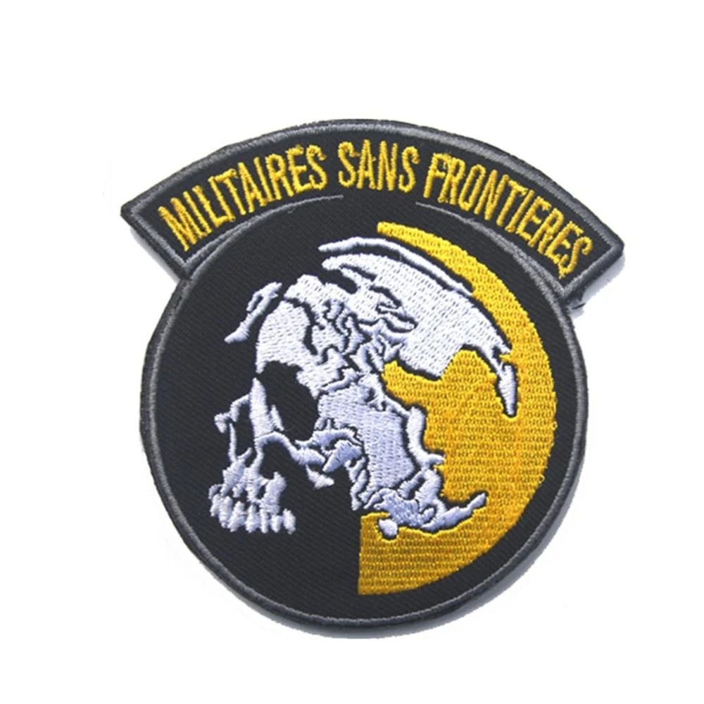 Parche MILITAIRES SANS FRONTIERES, pegatina para brazalete al aire libre, calcomanía, apliques, adorno, parches tácticos militares - imagen 3