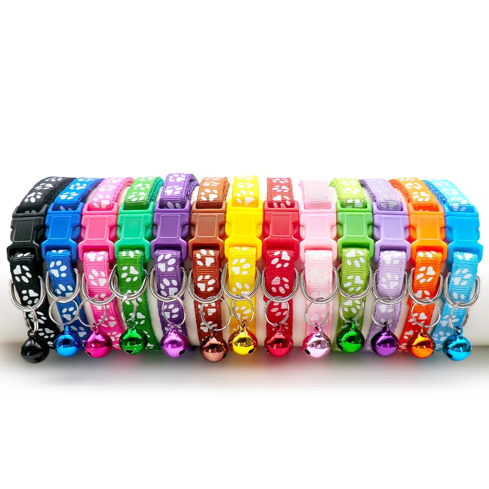 Collar reflectante ajustable para perros y gatos, suministros para mascotas, 100 Uds., venta al por mayor