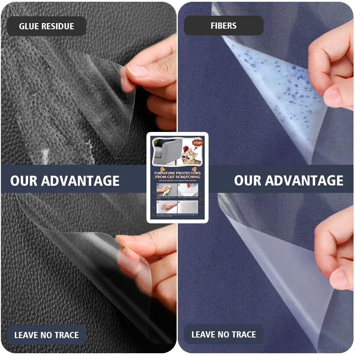 Cinta protectora de muebles para rascar gatos, rascador para gatos, Protector disuasorio para rascar, cubierta de protección para muebles, rascador para sofá, disuasorio - imagen 4
