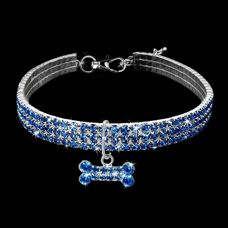 Benepaw-Collar de perro con diamantes de imitación ajustables, colgante de hueso para Chihuahua, gato, Navidad, pequeño, mediano, grande, cachorro - imagen 4