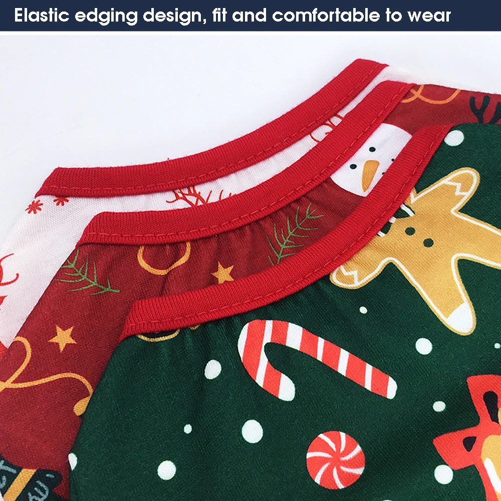 Ropa de Navidad para perros y gatos, Camiseta de algodón suave para mascotas, chaleco para Chihuahua, traje para perros pequeños y medianos - imagen 4