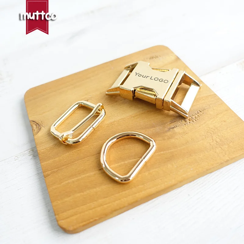 100 unids/lote (hebilla de metal + hebilla de ajuste + anillo D) 15,20,25,30mm accesorio diy 4 colores, ofrecemos grabado láser logotipo personalizado - imagen 3