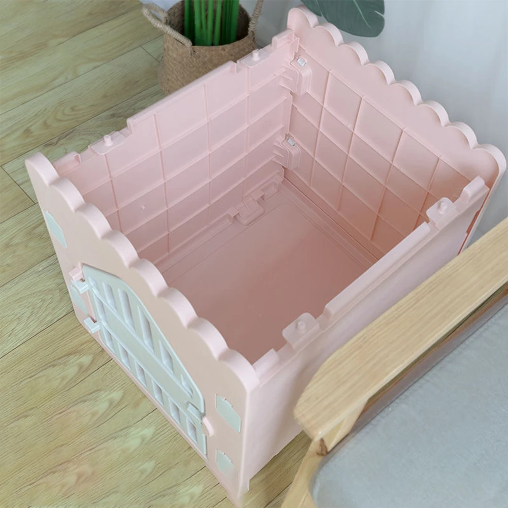 Casa impermeable para gatos al aire libre, tienda de plástico para mascotas para todas las estaciones, nido de perrera de fácil limpieza para gatos y perros pequeños, previene el húmedo - imagen 5