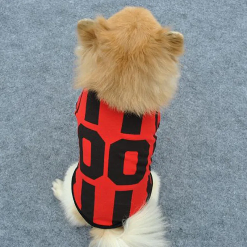 Camiseta de verano para perros, ropa deportiva transpirable, Camiseta de algodón para baloncesto y fútbol - imagen 5