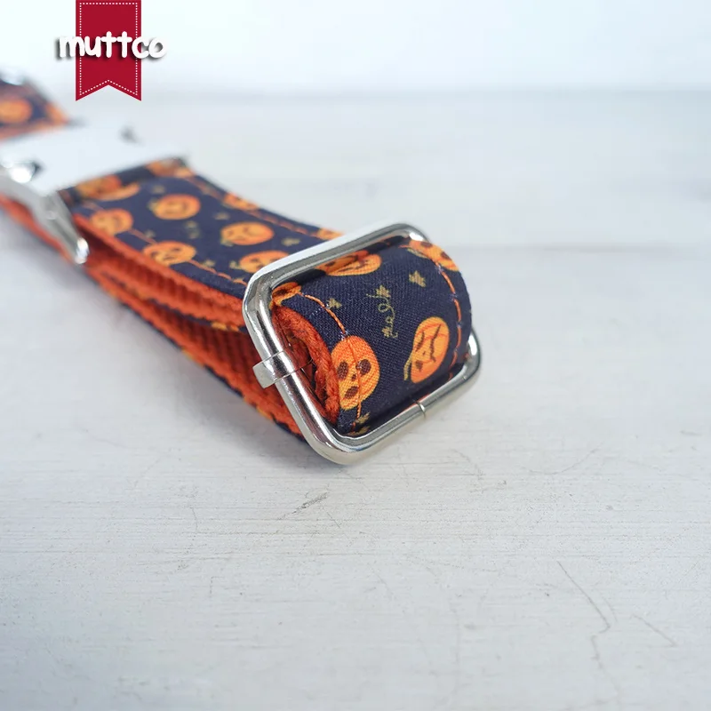 MUTTCO vende al por menor collar de diseño propio grabado nombre de mascota collar de perro collar hecho a mano 5 tamaños collar de perro y correa UDC086 - imagen 2