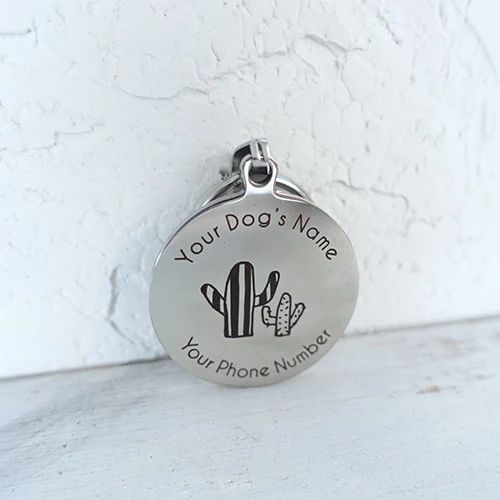 Cactus Dog ID Tag