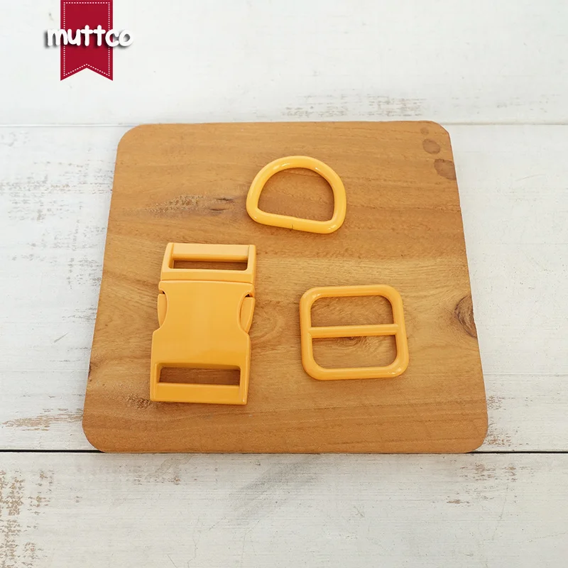 10 juegos por lote (hebilla de metal + hebilla de ajuste + anillo D) para correas de 20mm y 25mm, accesorio para Collar de perro y gato DIY, 7 colores - imagen 4