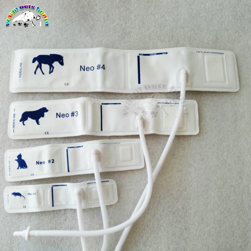 Manguito de Monitor de presión arterial reutilizable para perro, gato, ratón, Animal, tela no tejida, recién nacido, NIBP, equipo veterinario - imagen 2