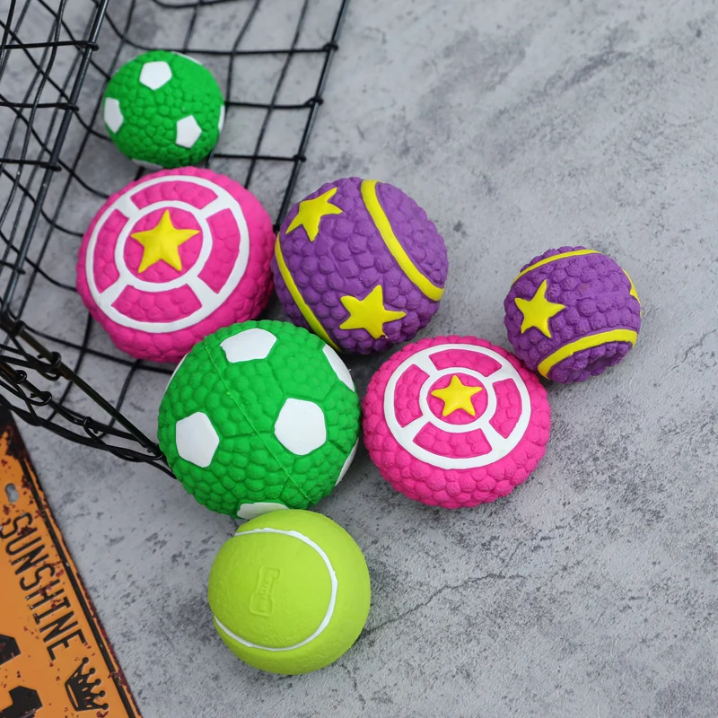 HOOPET-juguetes para masticar para perros, bolas de juguete con sonido resistentes a las mordeduras, cachorros, Corgi, Labrador, suministros para mascotas, antiperforación - imagen 3