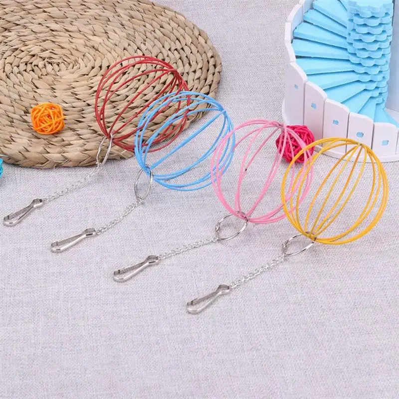 Dorakitten-Bola de alimentación colgante para mascotas, alimentador creativo de heno, esfera de Metal, hámster, conejo, hierba, 1 unidad - imagen 4