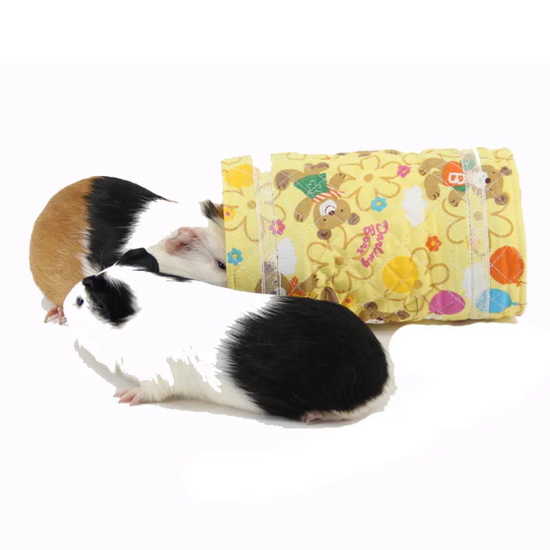 OnnPnnQ Hamster Guinea Squirrel Tunnel Toy Bird Cage Bed Hedgehog Chinchilla House Cave Samll Animals Accessories Pet Supplies5