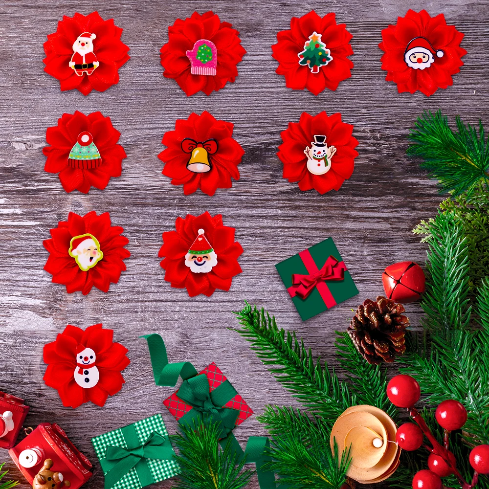 50/100 Uds. Lazos navideños para perros, lazos para el pelo para perros pequeños, accesorios bonitos para el cabello para perros, lazos para perros, accesorios para perros pequeños - imagen 5