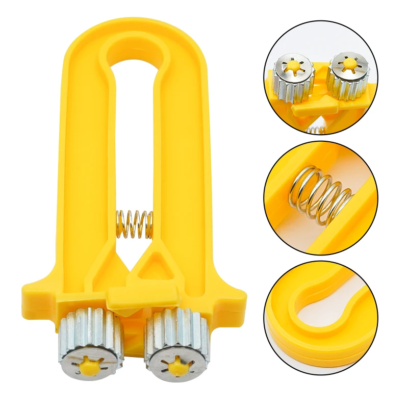 1 Uds tensor de marco y 1100 Uds caja de ojos de cobre agujero de roscado herramientas combinadas de apicultura suministros de equipos de apicultura - imagen 5