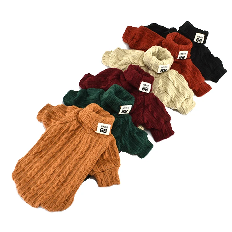 Suéter de rayas verticales para perros y gatos pequeños, ropa cálida de invierno para mascotas, jerseys para cachorros, traje de ropa Sphynx, 9 colores - imagen 3