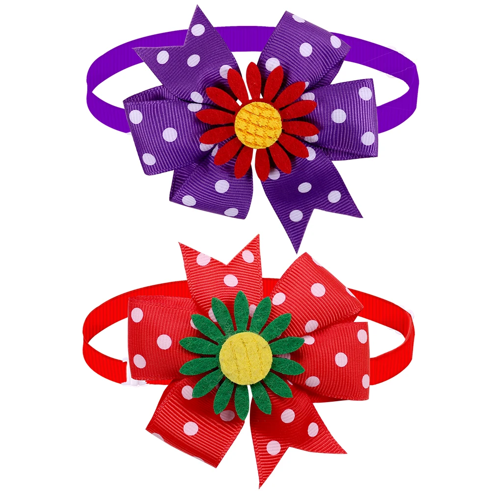 Diferentes mascotas con pajaritas girasol