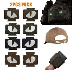 Parche bordado con gato – Reflectante para gorra y mochila