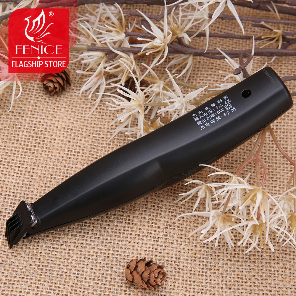 Fenice SUMINISTROS ASEO profesional mascotas cortadora eléctrica herramientas recorte recargables USB cara pies ojos orejas - Ángulo perfecto mostrando el sistema de eléctrica