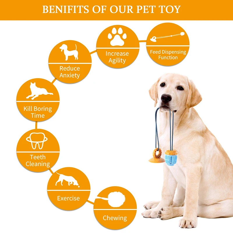 Benepaw-ventosa para perros pequeños y medianos, juguete interactivo seguro, Tug Of War, juego para mascotas, limpieza de dientes para Chewers agresivos - imagen 2