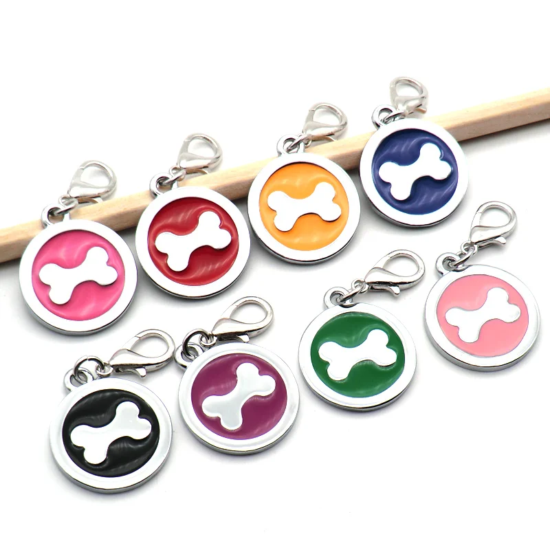 Etiqueta de identificación personalizada para perros pequeños y medianos, accesorios para Collar, placa de identificación personalizada para cachorros, tienda de mascotas, venta al por mayor, 20 unidades - imagen 5