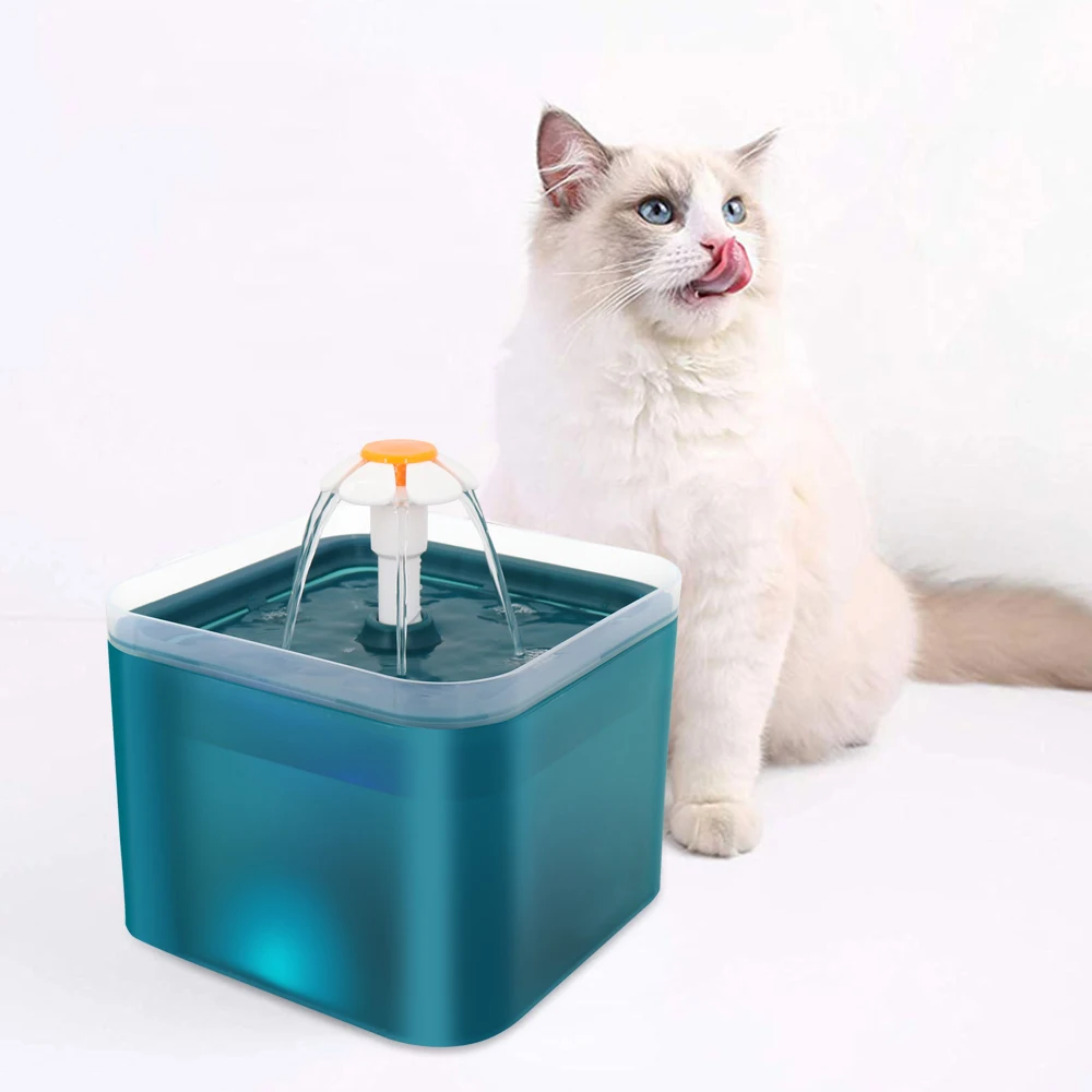 Fuente de agua transparente para gatos, tazón para beber para mascotas, dispensador de agua automático con carga USB, alimentador eléctrico silencioso con LED - imagen 5