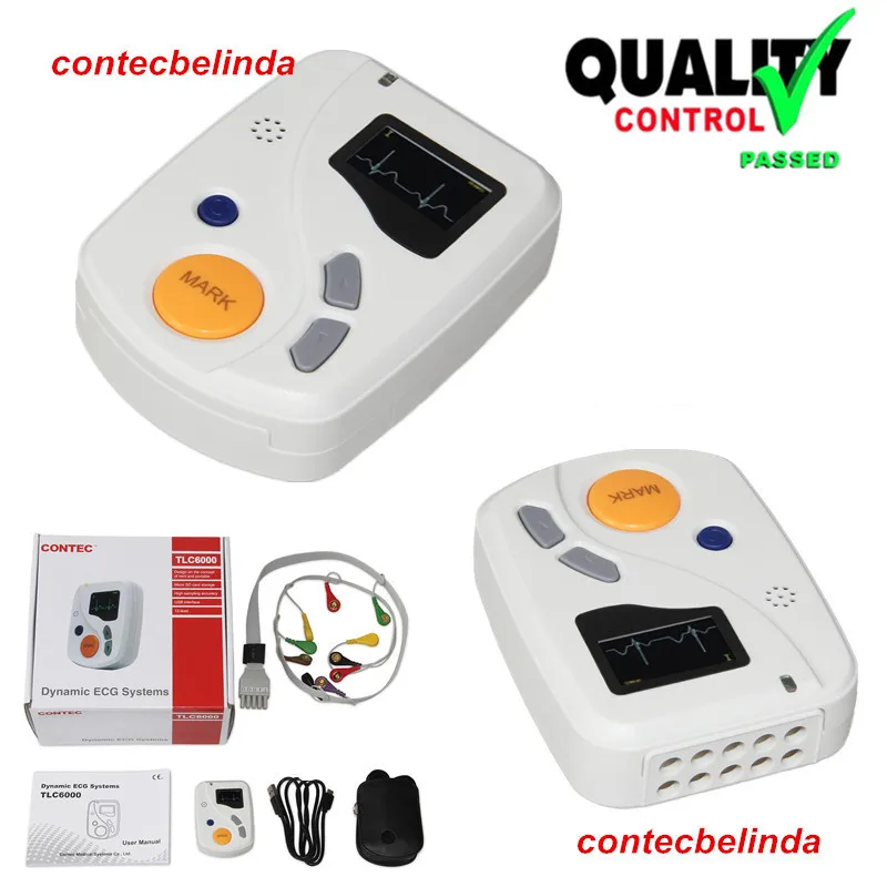 TLC6000 Sistema de grabadora analizador dinámico Holter ECG de 12 derivaciones y 24 horas, usb pc sw, portátil - imagen 3